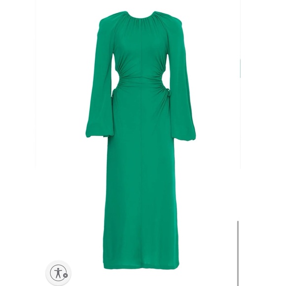 Rebecca Vallance Edie Green Cutout Midi / Maxi Dress - Picture 3 of 15